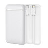 Bateria Externa Power Bank 5000 mAh COOL (2 Cables: TIPO C / Lightning) Blanco 1