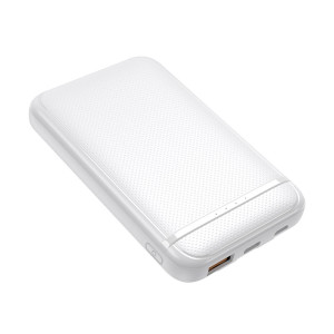 Bateria Externa Power Bank 5000 mAh COOL (2 Cables: TIPO C / Lightning) Blanco H