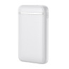 Bateria Externa Power Bank 5000 mAh COOL (2 Cables: TIPO C / Lightning) Blanco 5