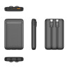 Bateria Externa Power Bank 5000 mAh COOL (2 Cables: TIPO C / Lightning) Negro 6