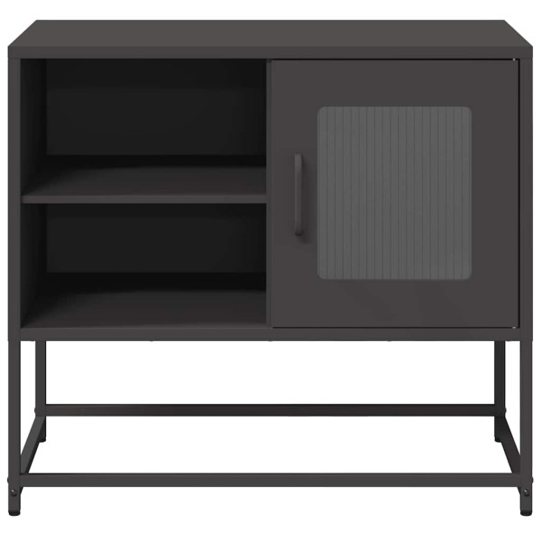 Mueble para TV de acero negro 68x39x60.5 cm M 5