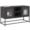 Mueble para TV de acero negro 100.5x39x60.5 cm 1
