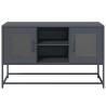 Mueble para TV de acero gris antracita 100.5x39x60.5 cm 5