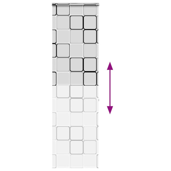 Rolo de Duche Estores com 80x240 cm Largura Tecido 76 cm M 5