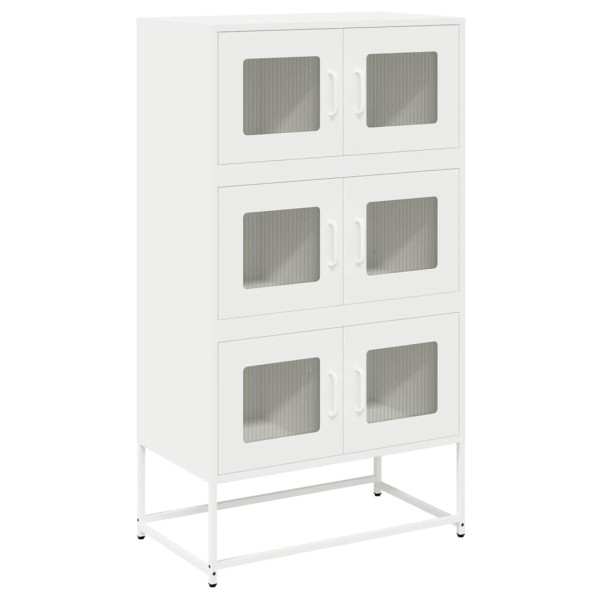 Aparador de acero blanco 68x39x123 cm M 2