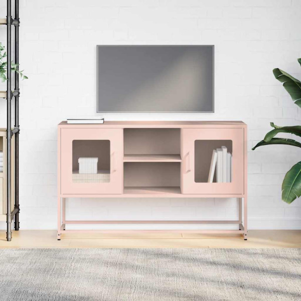 Móvel de TV 100.5x39x60.5 cm aço rosa M 3