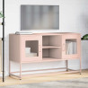 Mueble para TV de acero rosa 100.5x39x60.5 cm 4
