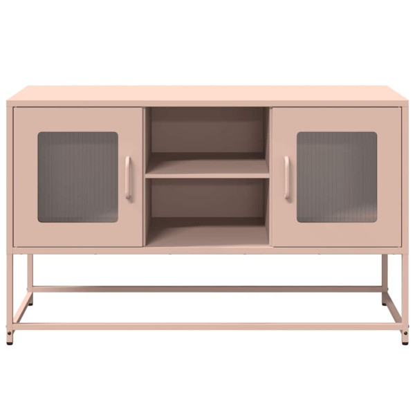Mueble para TV de acero rosa 100.5x39x60.5 cm M 5