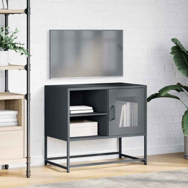 Mueble para TV de acero gris antracita 68x39x60.5 cm M 4