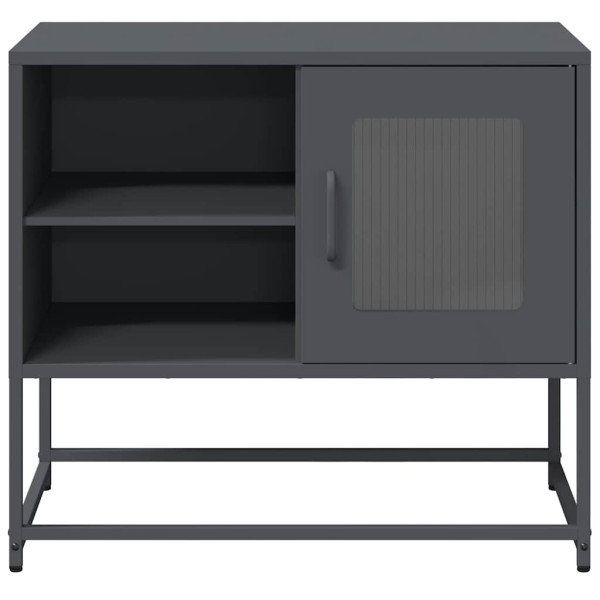 Mueble para TV de acero gris antracita 68x39x60.5 cm M 5