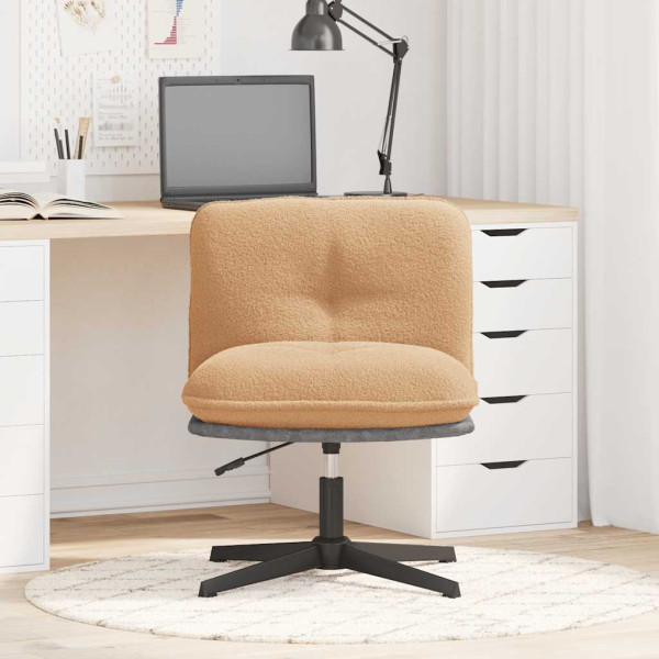 Silla de oficina giratoria de tela beige M 3