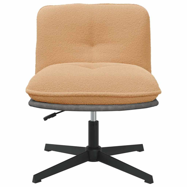 Silla de oficina giratoria de tela beige M 4