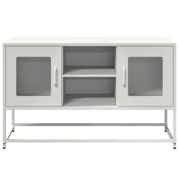 Mueble para TV de acero blanco 100.5x39x60.5 cm M 5