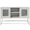 Mueble para TV de acero blanco 100.5x39x60.5 cm 5