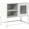 Mueble para TV de acero blanco 68x39x60.5 cm 2