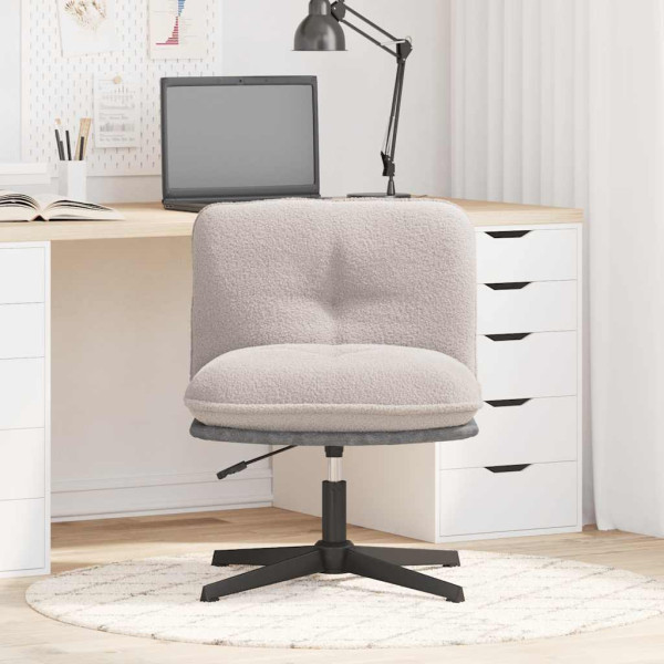 Silla de oficina giratoria de tela gris claro M 3