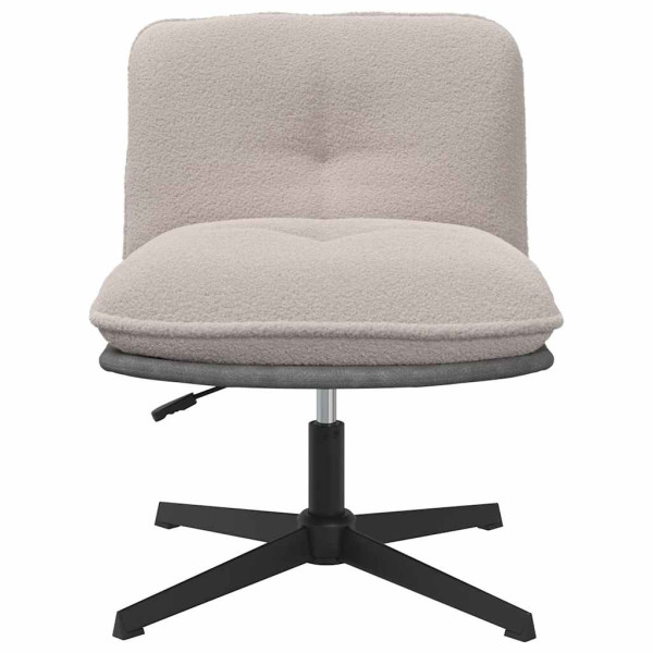 Silla de oficina giratoria de tela gris claro M 4
