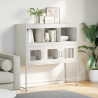 Aparador de acero laminado en frío blanco 100.5x39x107 cm 3