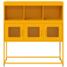 Aparador de acero laminado en frío amarillo 100.5x39x107 cm 5