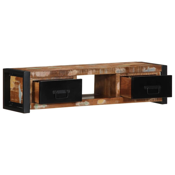 Mueble para la TV 100x30x25 madera maciza reciclada M 2