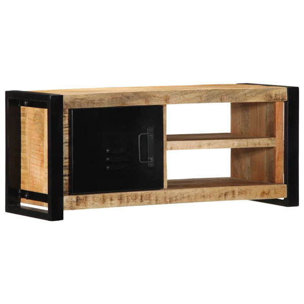 Mueble para la TV 80x30x35 madera maciza mango rugosa D