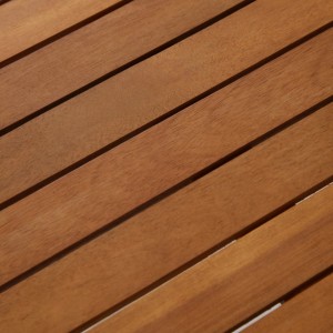 Juego de muebles de jardín 4 piezas madera maciza de acacia H