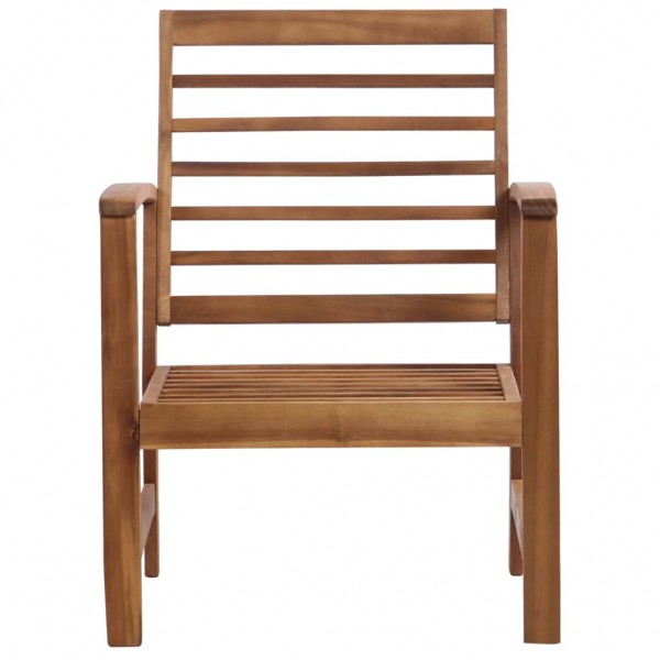 Conjunto lounge de jardim 4 pcs madeira de acácia maciça M 5