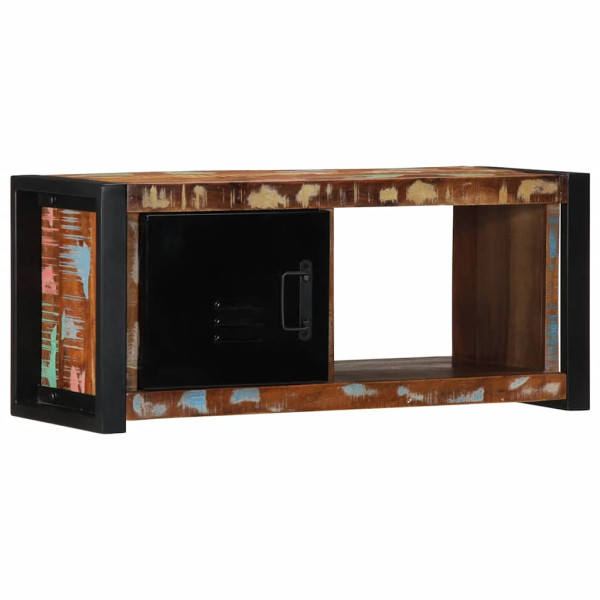 Mueble para la TV 80x30x35 madera maciza reciclada D