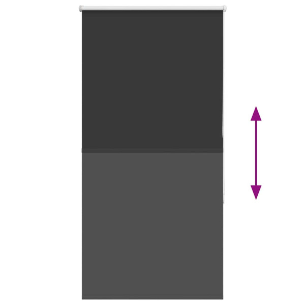 Estor Enrollable Opaco negro 85x130 cm Tela Ancho 80.7 cm M 5