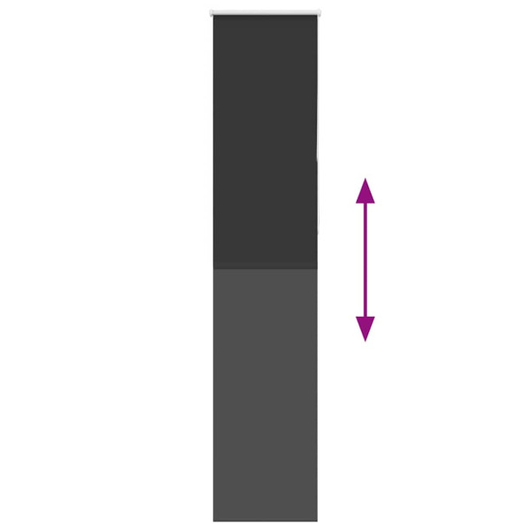 Persiana Rolô Blackout Preta 45x230 cm Largura Tecido 40,7 cm M 5