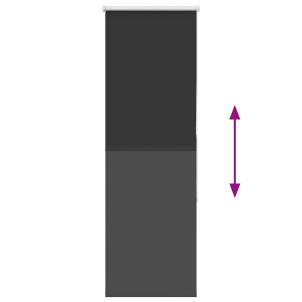 Estor Enrollable Opaco negro 55x175 cm Tela Ancho 50.7 cm M 5