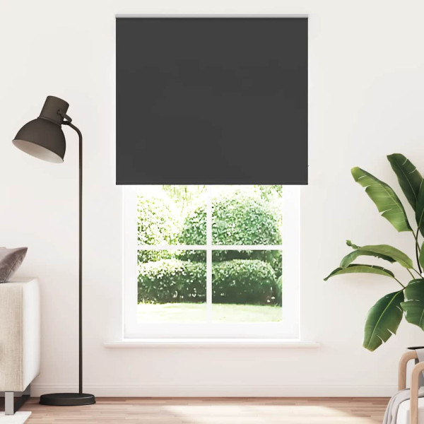 Estor Enrollable Opaco negro 140x230 cm Tela Ancho 136.6 cm D