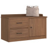 Banco de recibidor SANDNES madera maciza de pino 87x40x50 cm 1