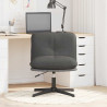 Silla de oficina giratoria tela gris oscuro 3