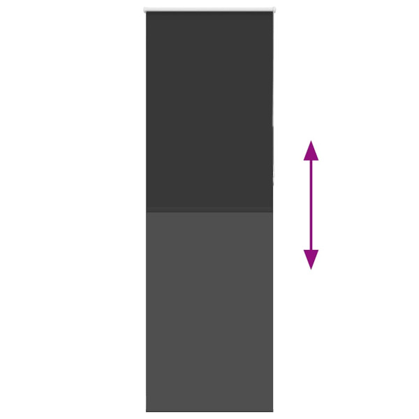 Estor Enrollable Opaco negro 65x210 cm Tela Ancho 60.7 cm M 5