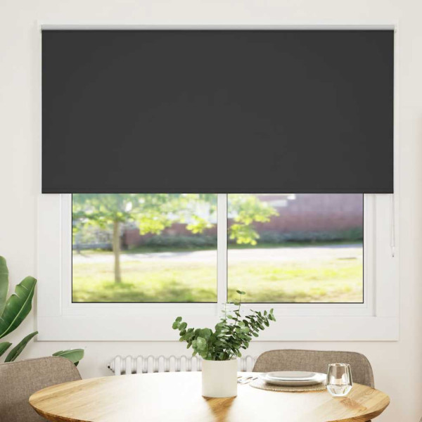 Estor Enrollable Opaco negro 160x150 cm Tela Ancho 156.6 cm D