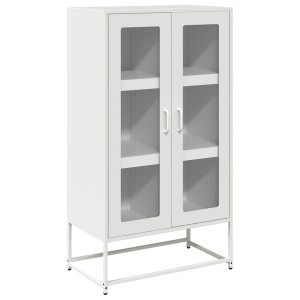 Aparador de acero blanco 68x39x123 cm H