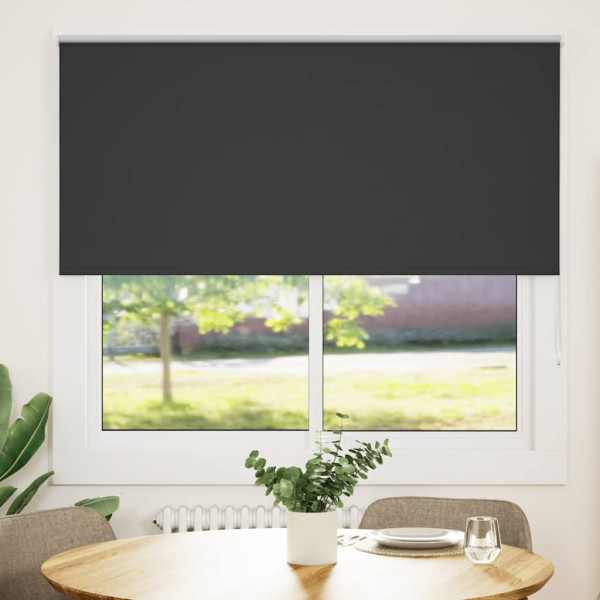 Estor Enrollable Opaco negro 165x150 cm Tela Ancho 161.6 cm D