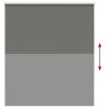 Estor Enrollable Opaco gris 135x130 cm Tela Ancho 131.6 cm 5