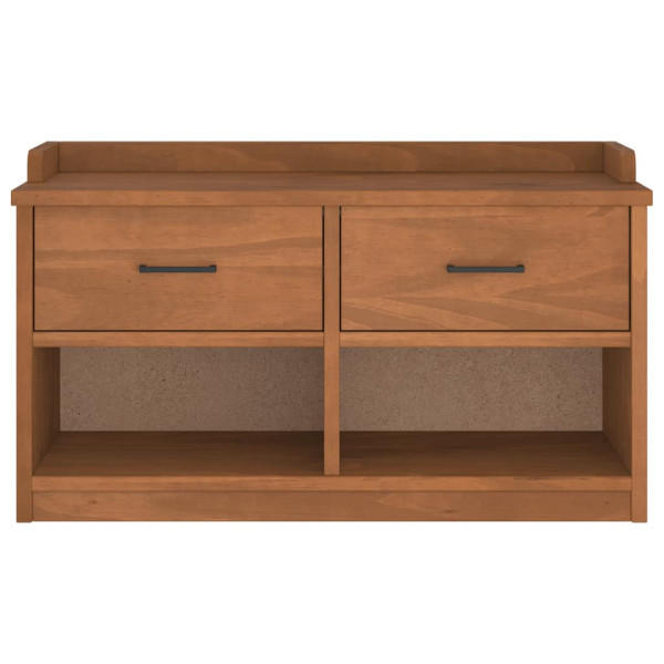 Banco de recibidor SANDNES madera maciza de pino 87x40x50 cm M 5