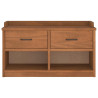 Banco de recibidor SANDNES madera maciza de pino 87x40x50 cm 5