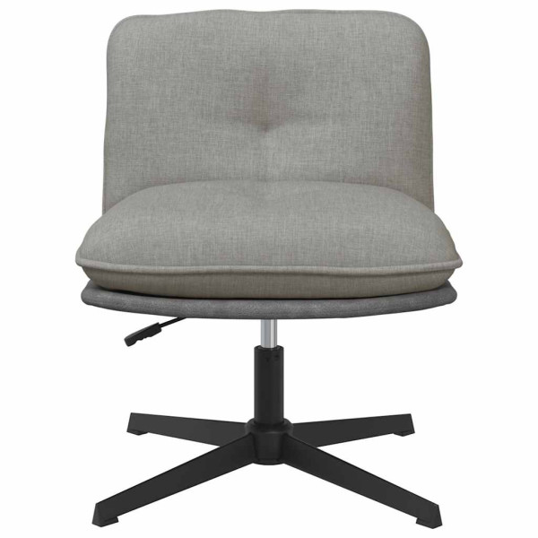 Silla de oficina giratoria de tela gris claro M 4