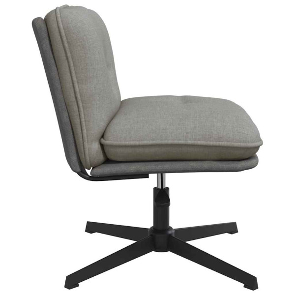 Silla de oficina giratoria de tela gris claro M 5