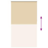 Estor Enrollable Opaco Beige 130x210 cm Tela Ancho 126.6 cm 5