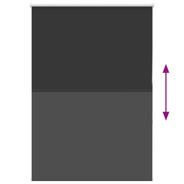 Estor Enrollable Opaco negro 110x130 cm Tela Ancho 105.7 cm M 5