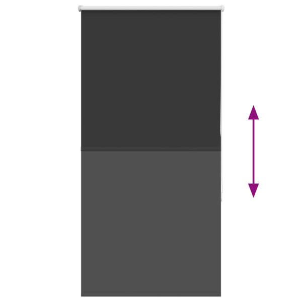 Estor Enrollable Opaco negro 80x130 cm Tela Ancho 75.7 cm M 5