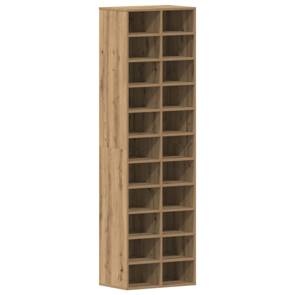 Zapatero de madera contrachapada roble artisian 54x34x183 cm M 2
