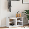 Banco de recibidor SANDNES madera maciza pino blanco 87x40x50cm 3