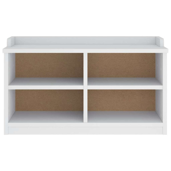 Banco de entrada SANDNES Branco 87x40x50 cm pinho maciço M 5