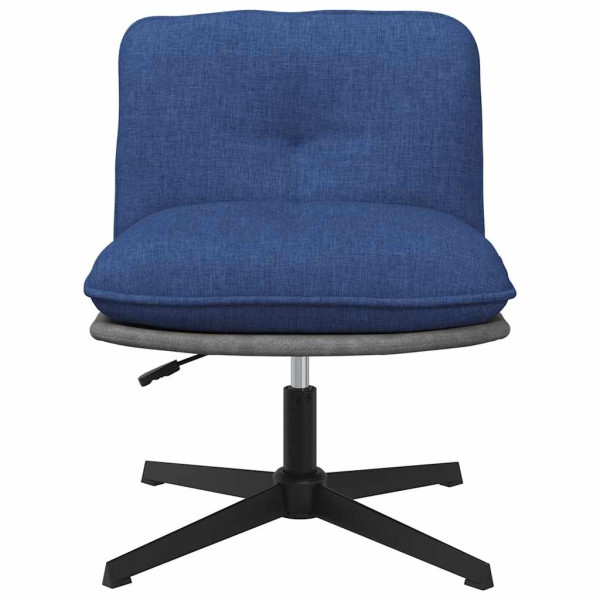 Silla de oficina giratoria de tela azul M 4